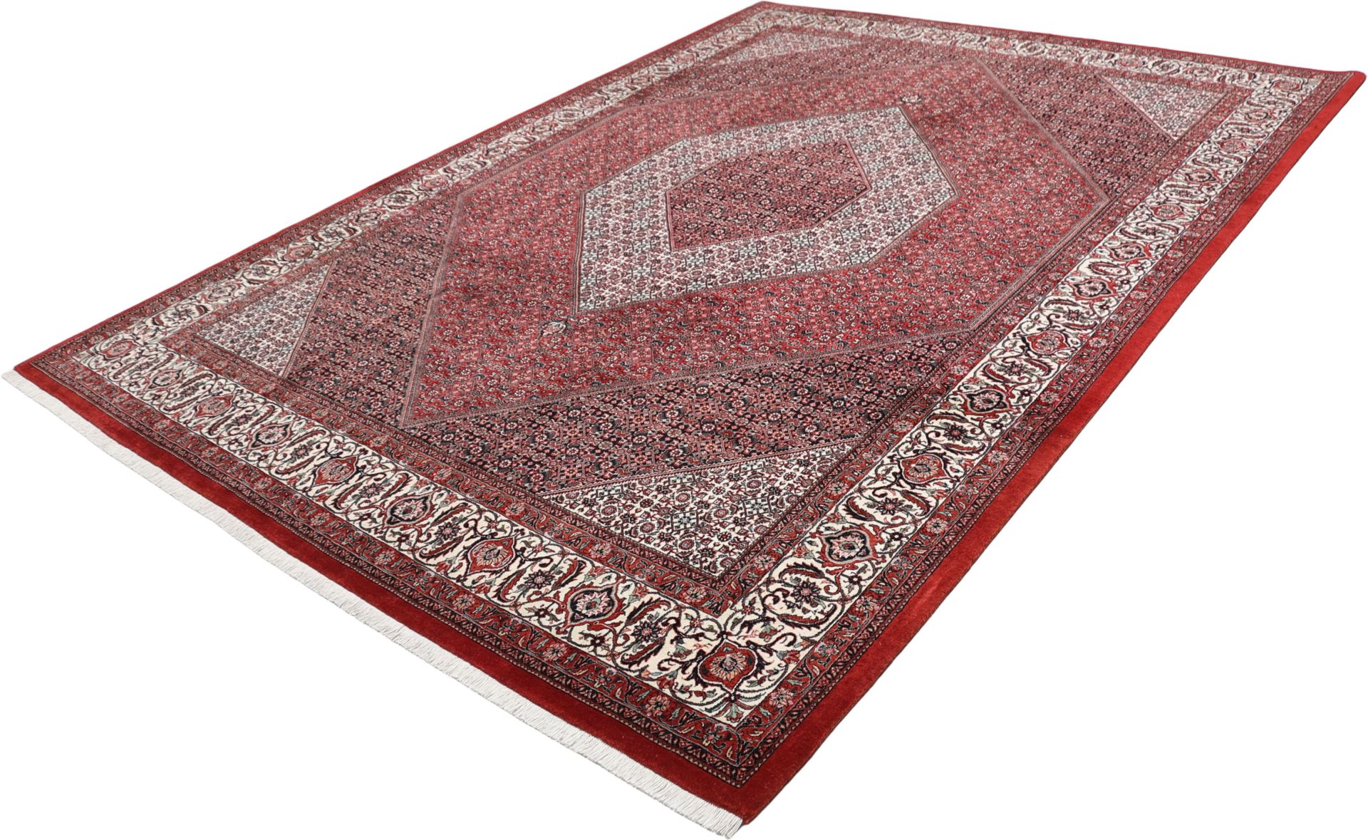 Bijar Perserteppich 255 × 355 cm aus Wolle & Seide, handgeknüpft