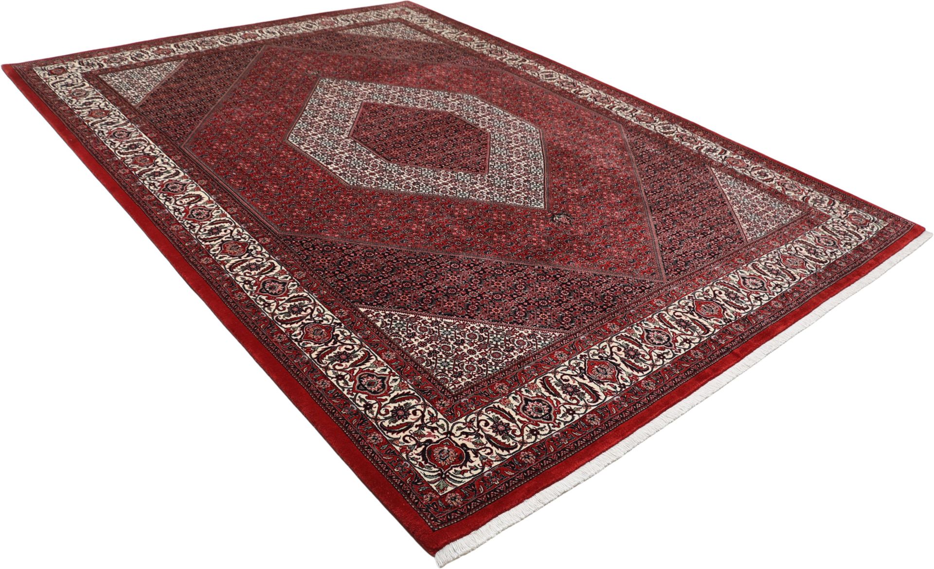 Bijar Perserteppich 255 × 355 cm aus Wolle & Seide, handgeknüpft