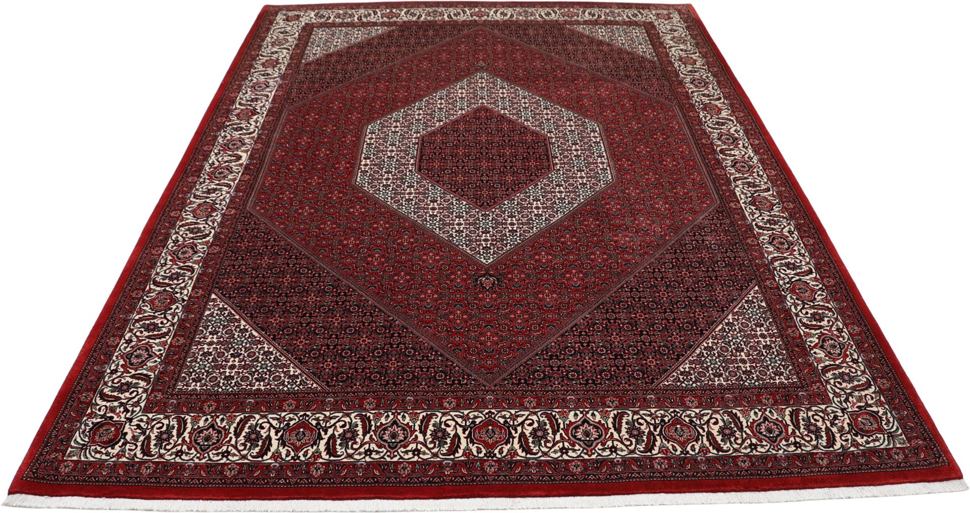 Bijar Perserteppich 255 × 355 cm aus Wolle & Seide, handgeknüpft