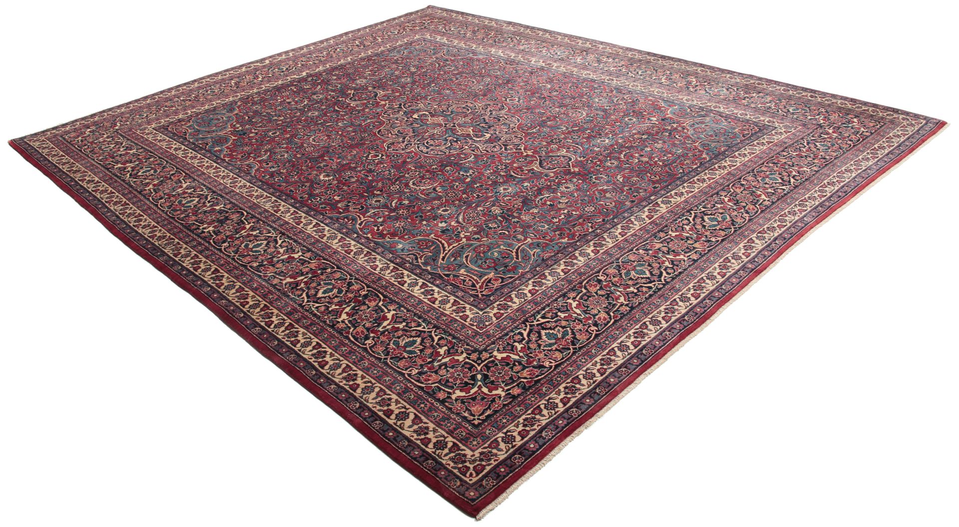 Handgeknüpfter Sarough Perserteppich, 302 × 345 cm, Wolle