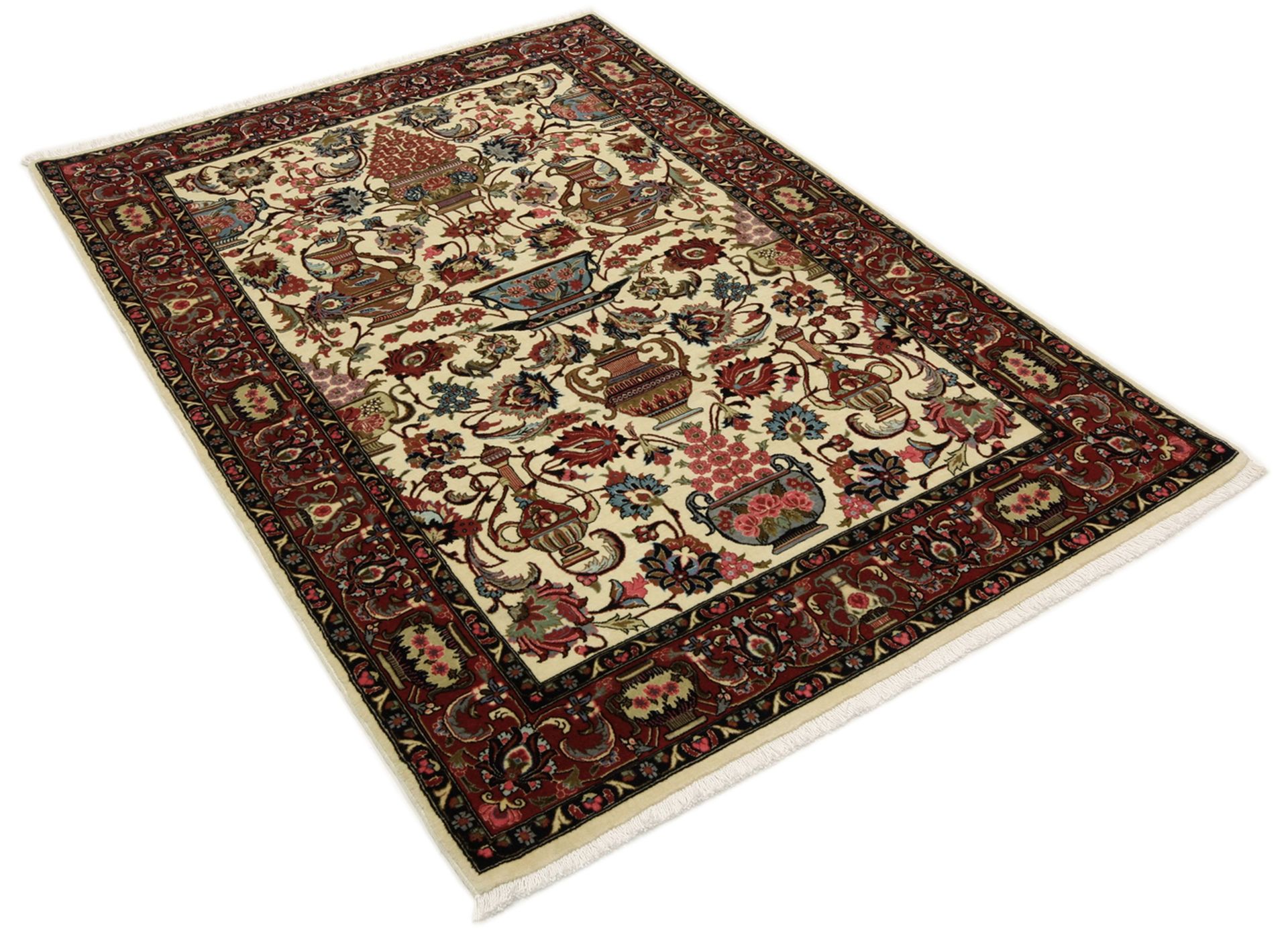 Isfahan Perserteppich aus Iran, 115 × 170 cm