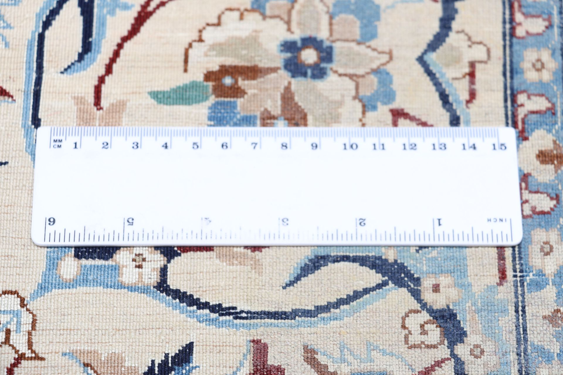 Handgeknüpfter Nain Perserteppich, 255 × 368 cm, Wolle & Seide