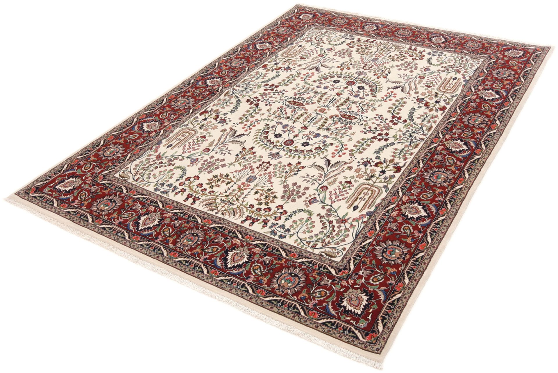 Handgeknüpfter Isfahan Perserteppich 168 × 238 cm