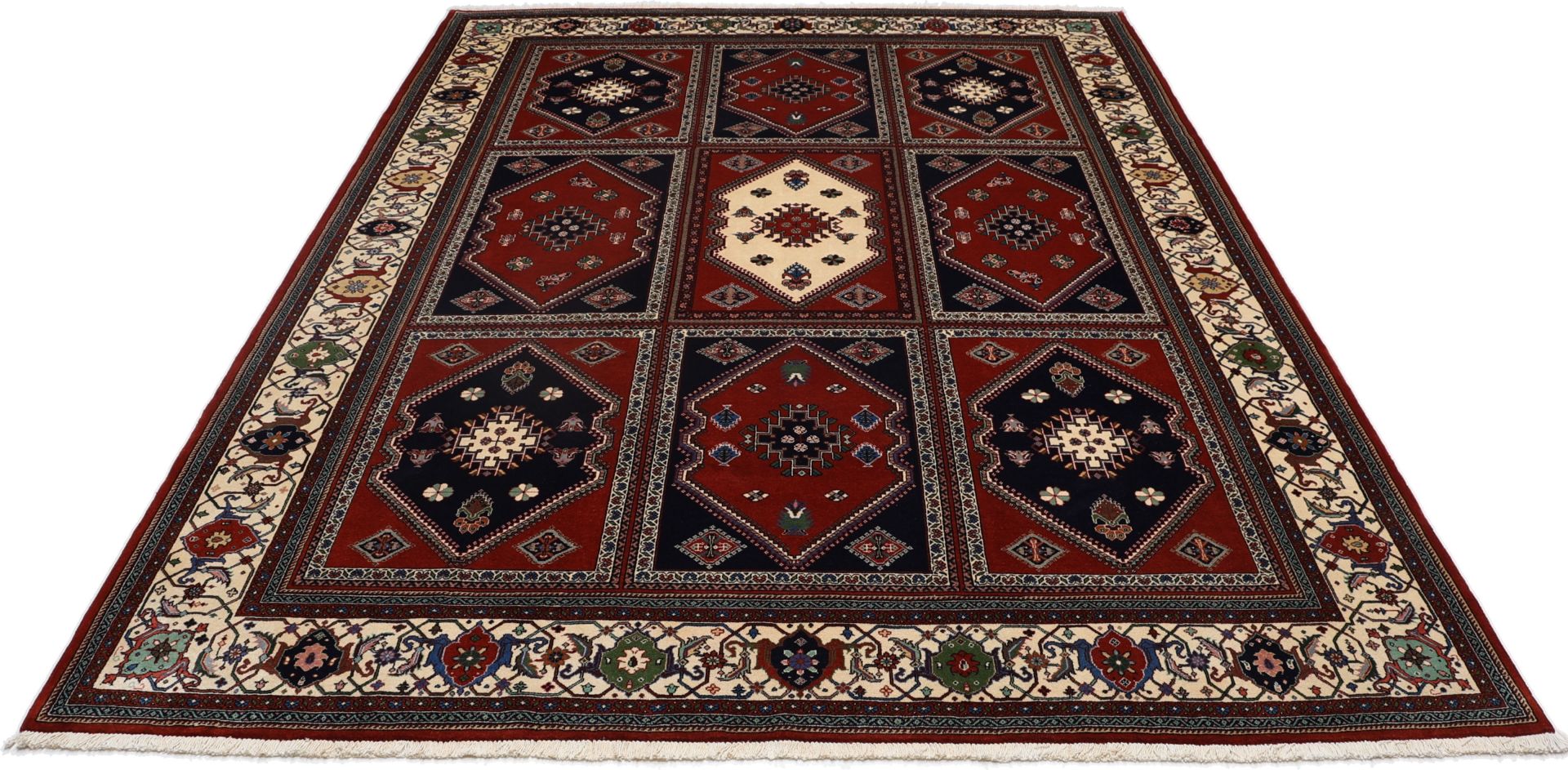 Handgeknüpfter Qashqai Perserteppich 252 × 344 cm