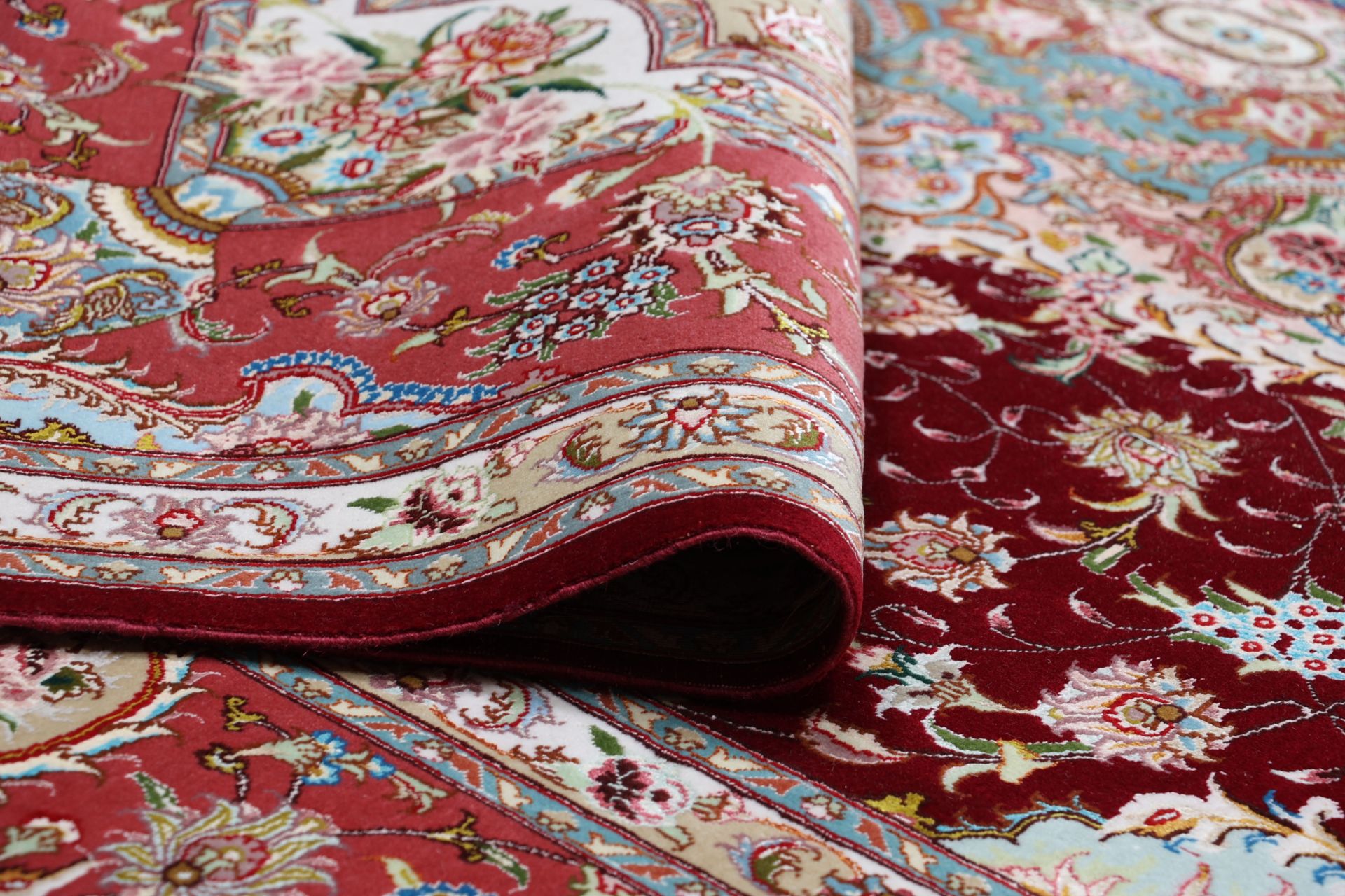 perserteppich-tabriz-205-x-302-cm-schurwolle-seide-handgeknupft-13 Handgeknüpfter Täbriz Perserteppich 205 × 302 cm