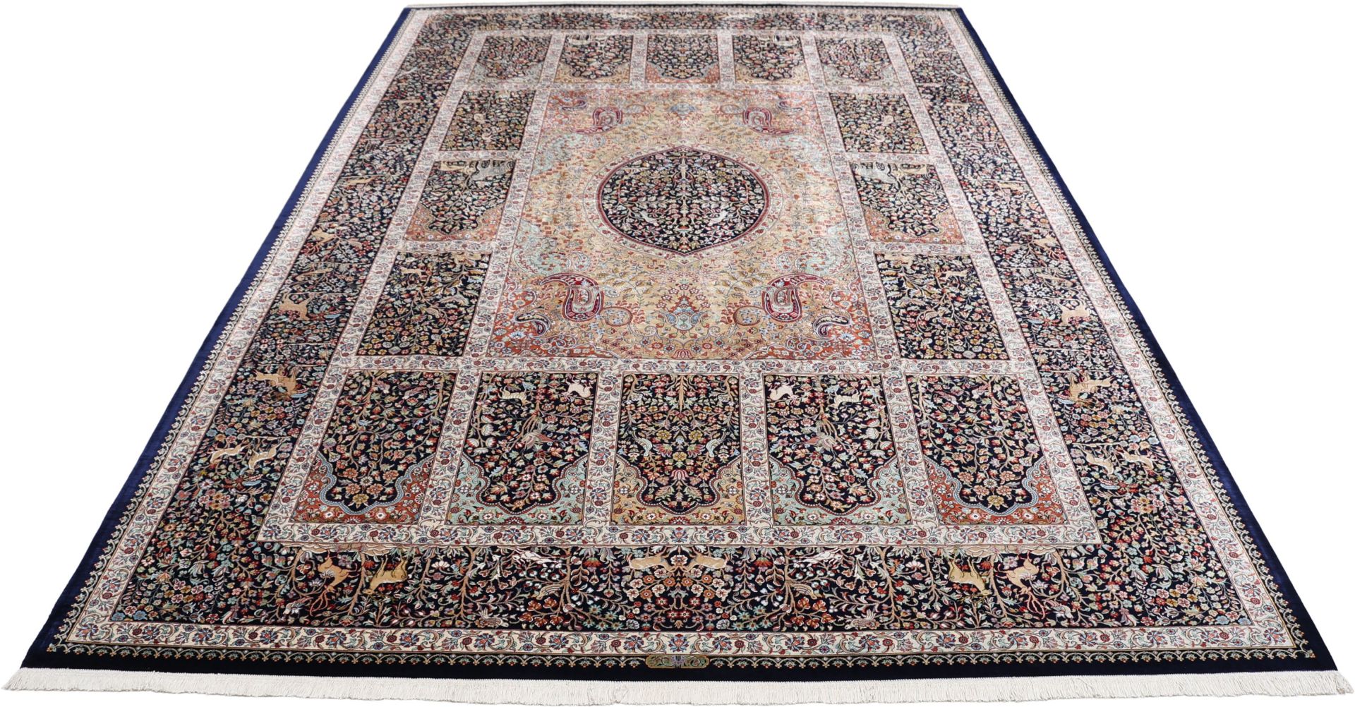 Handgeknüpfter Ghom Perserteppich 209 × 308 cm