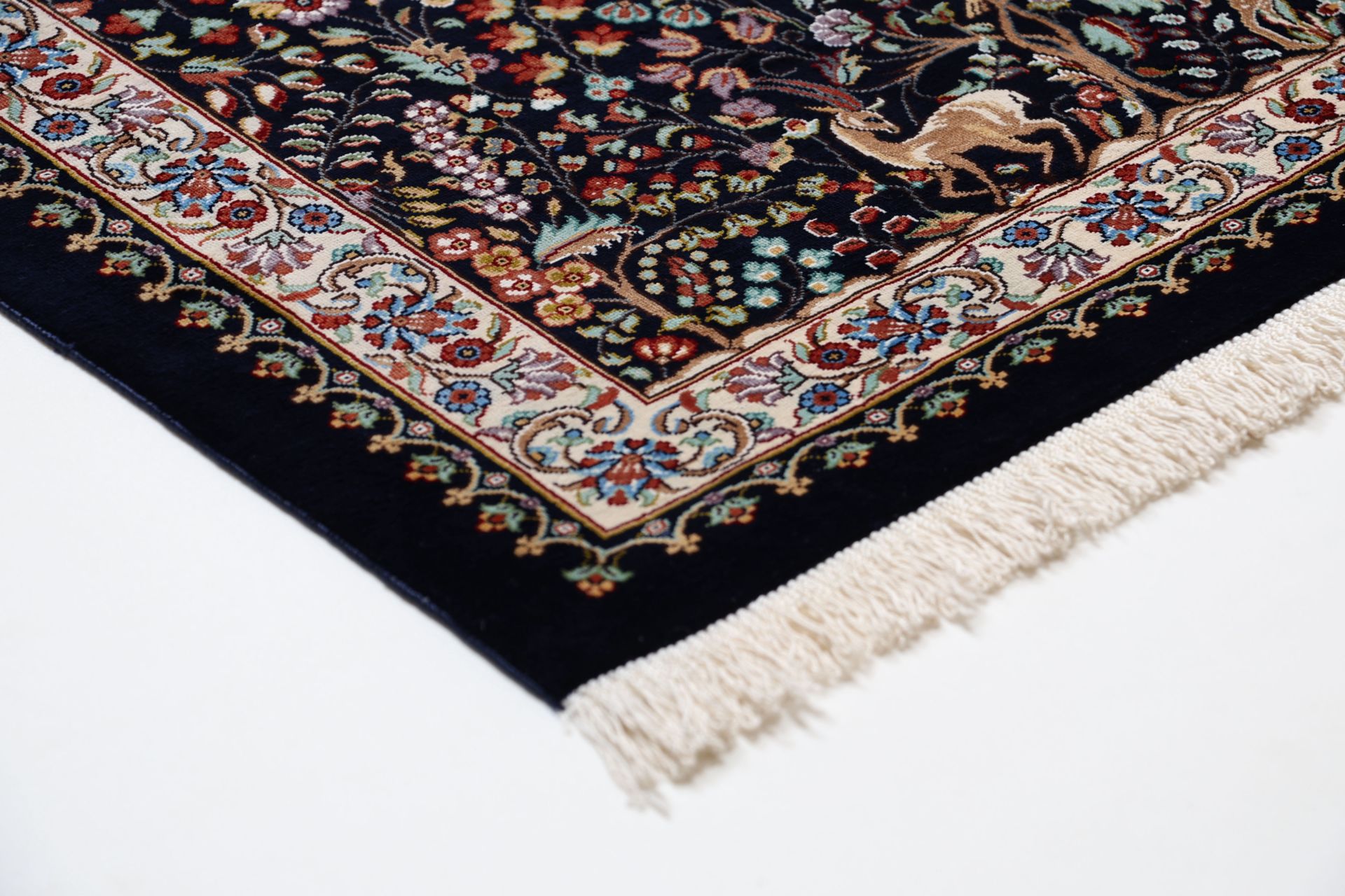 Handgeknüpfter Ghom Perserteppich 209 × 308 cm
