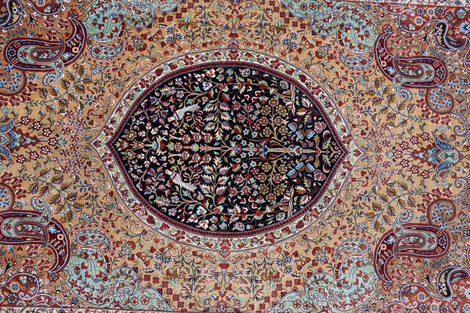 Handgeknüpfter Ghom Perserteppich 209 × 308 cm