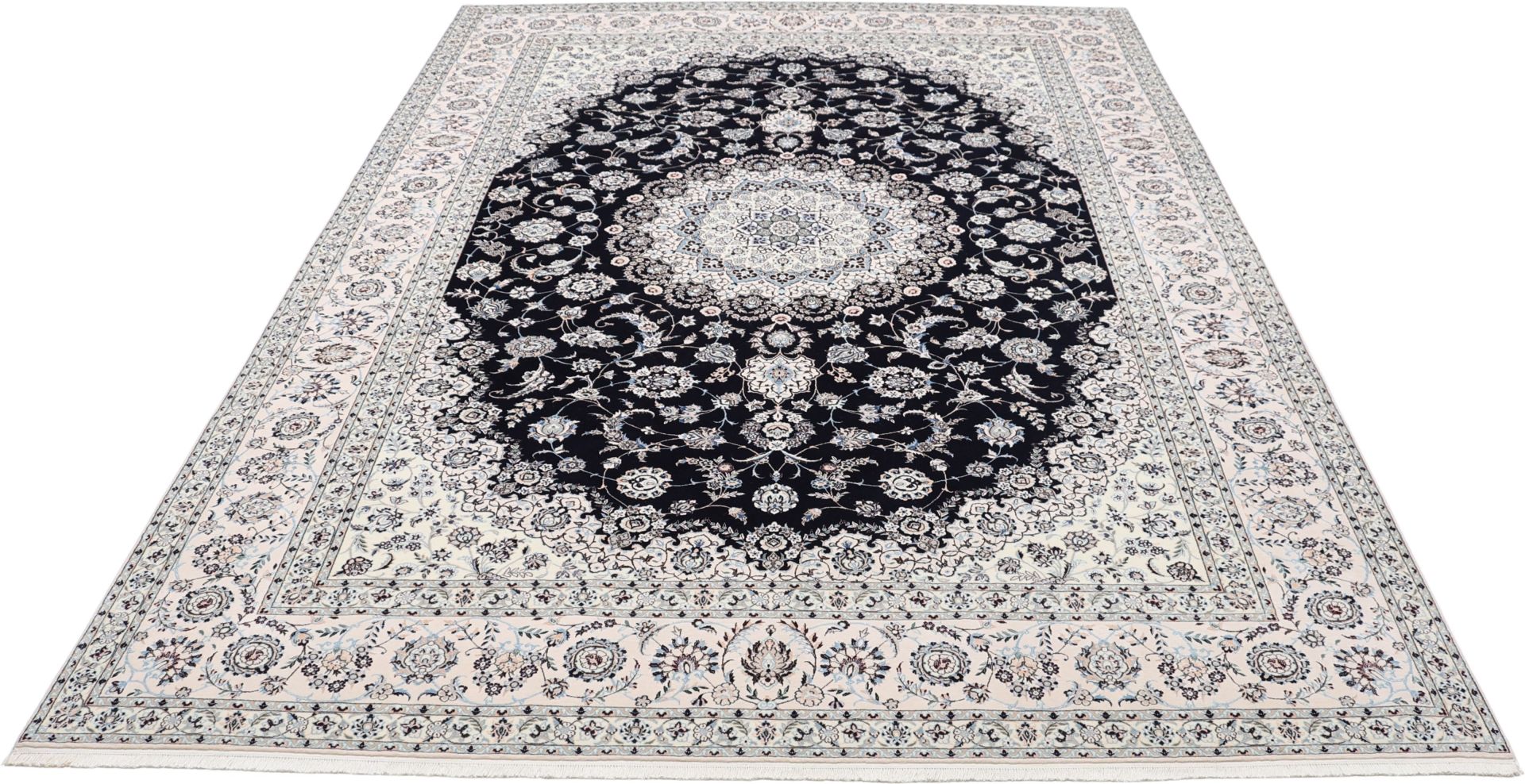 perserteppich-nain-251-x-357-cm-schurwolle-seide-handgeknupft-6 Handgeknüpfter Nain Perserteppich, 251 × 357 cm, Wolle & Seide