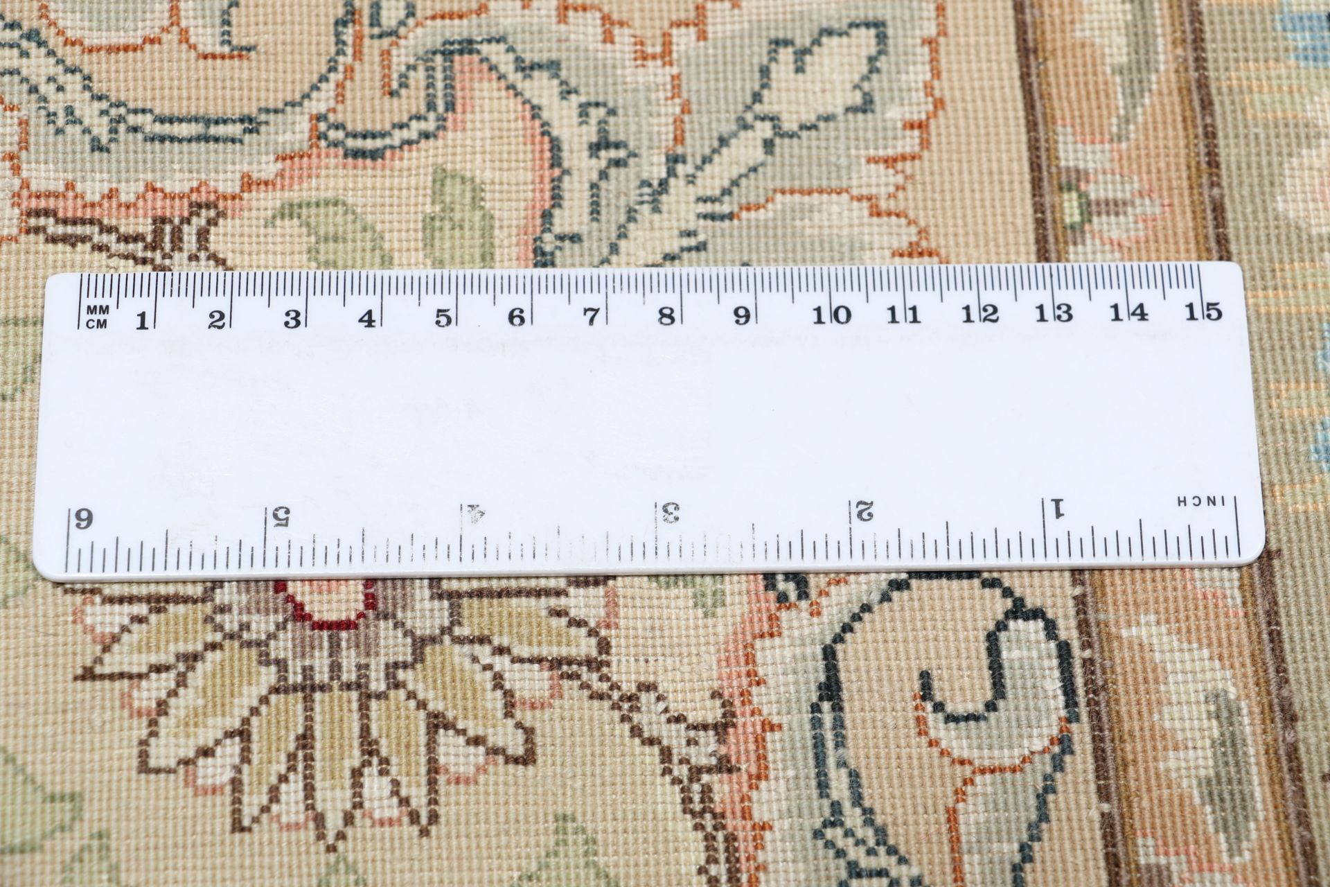Handgeknüpfter Täbriz Perserteppich, 245 × 352 cm, Wolle & Seide