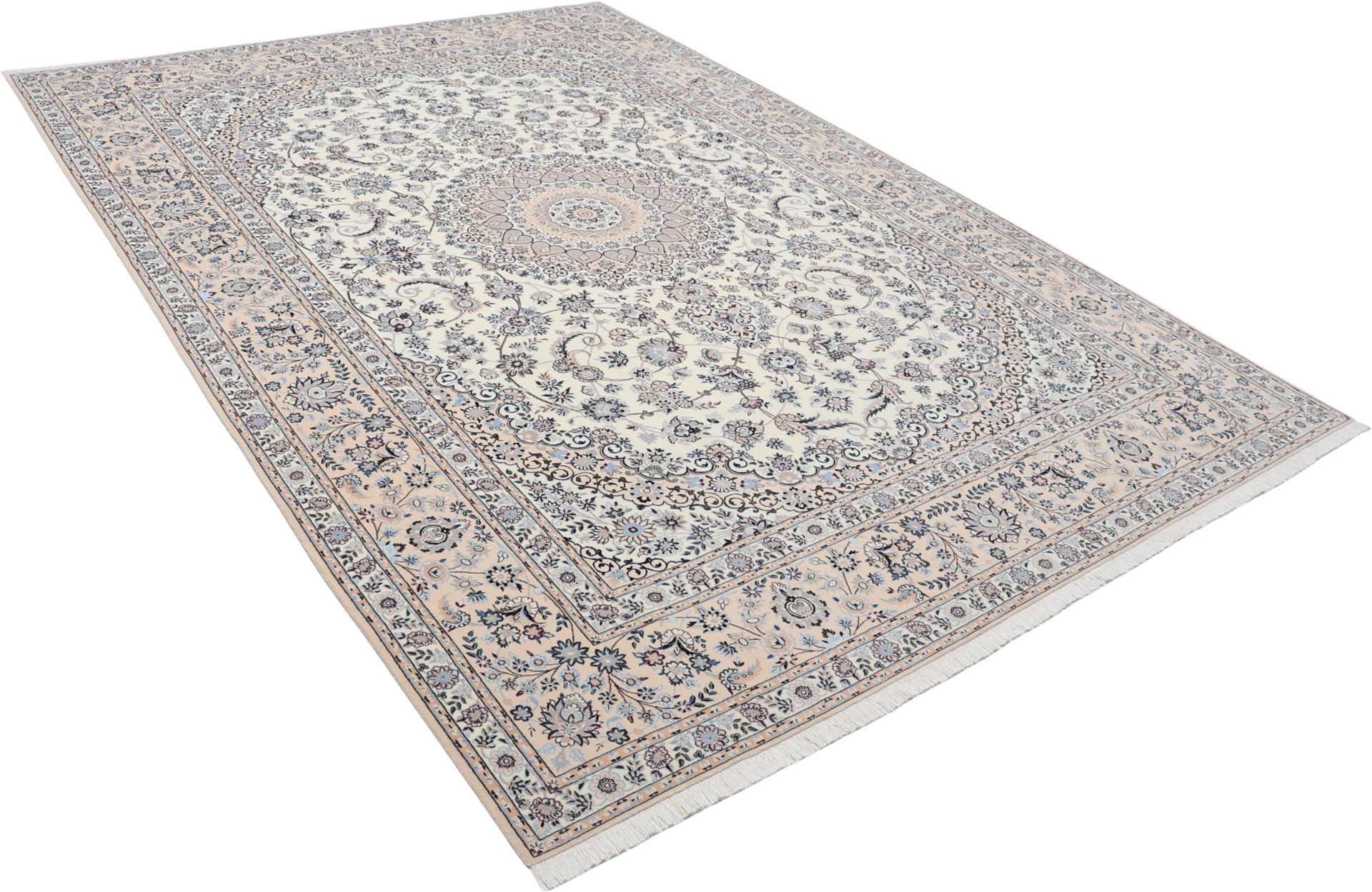 perserteppich-nain-257-x-370-cm-schurwolle-und-seide-handgeknupft-3 Nain Perserteppich 257 × 370 cm aus Wolle & Seide, handgeknüpft