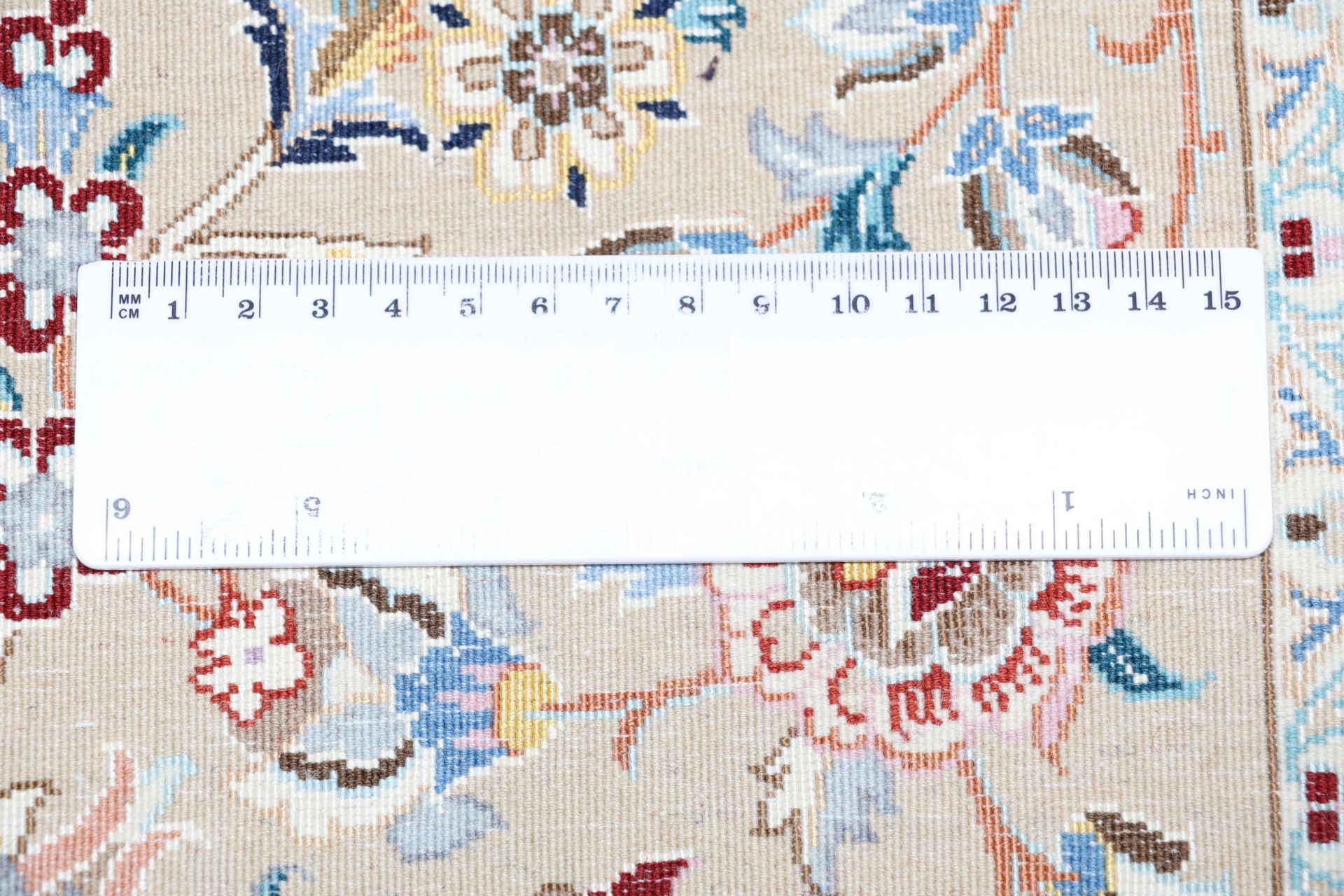 Handgeknüpfter Nain Perserteppich, 205 × 305 cm, Wolle & Seide