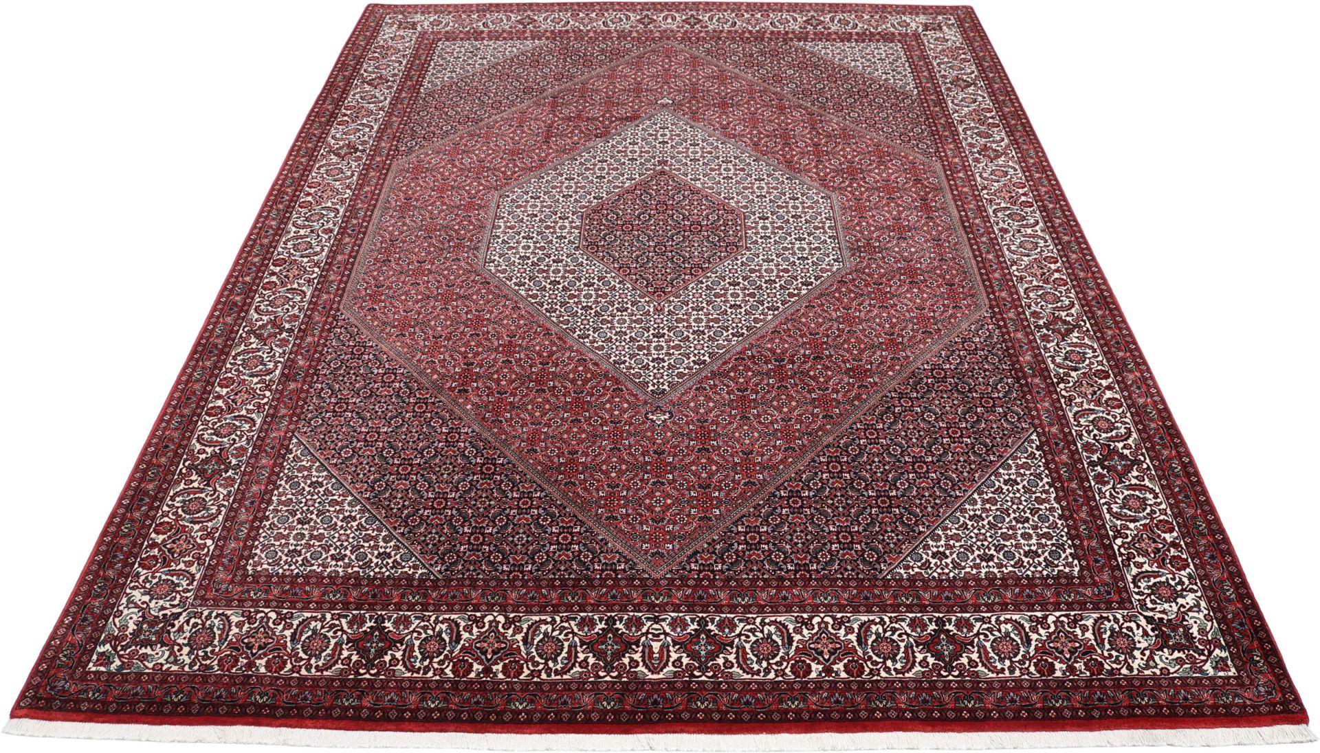 Handgeknüpfter Bijar Perserteppich, 256 × 345 cm, Wolle & Seide