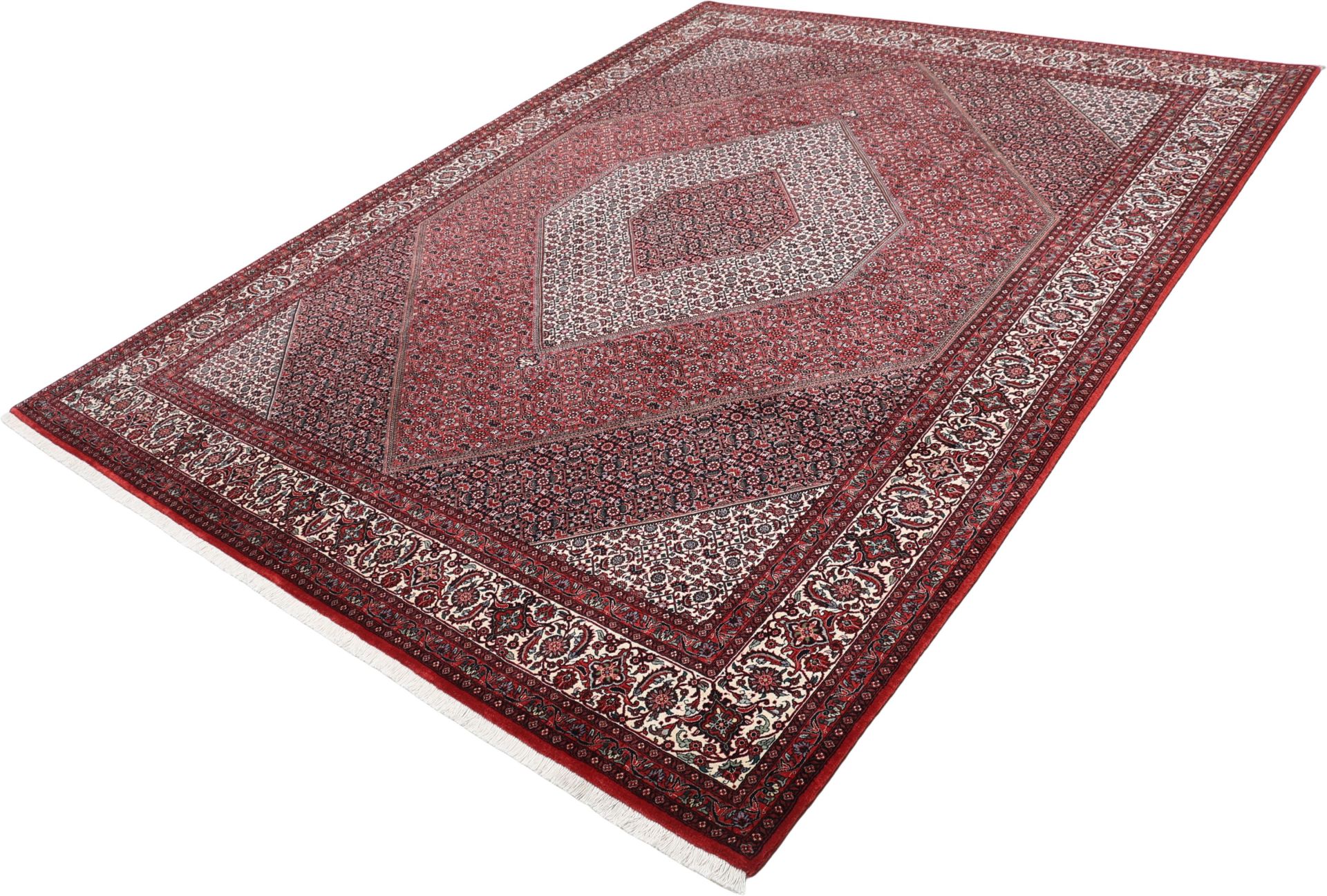 Handgeknüpfter Bijar Perserteppich, 256 × 345 cm, Wolle & Seide