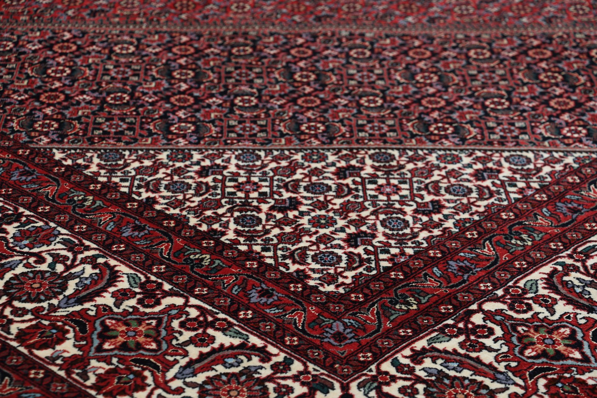 Handgeknüpfter Bijar Perserteppich, 256 × 345 cm, Wolle & Seide