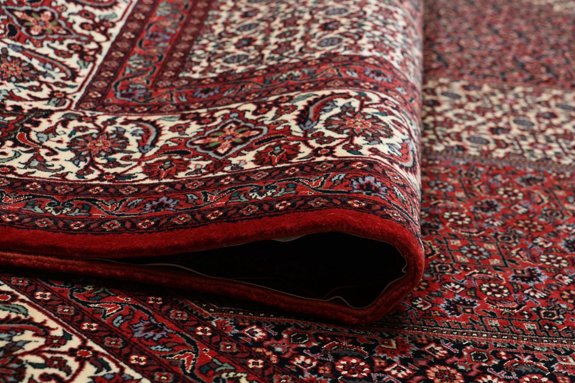 Handgeknüpfter Bijar Perserteppich, 256 × 345 cm, Wolle & Seide