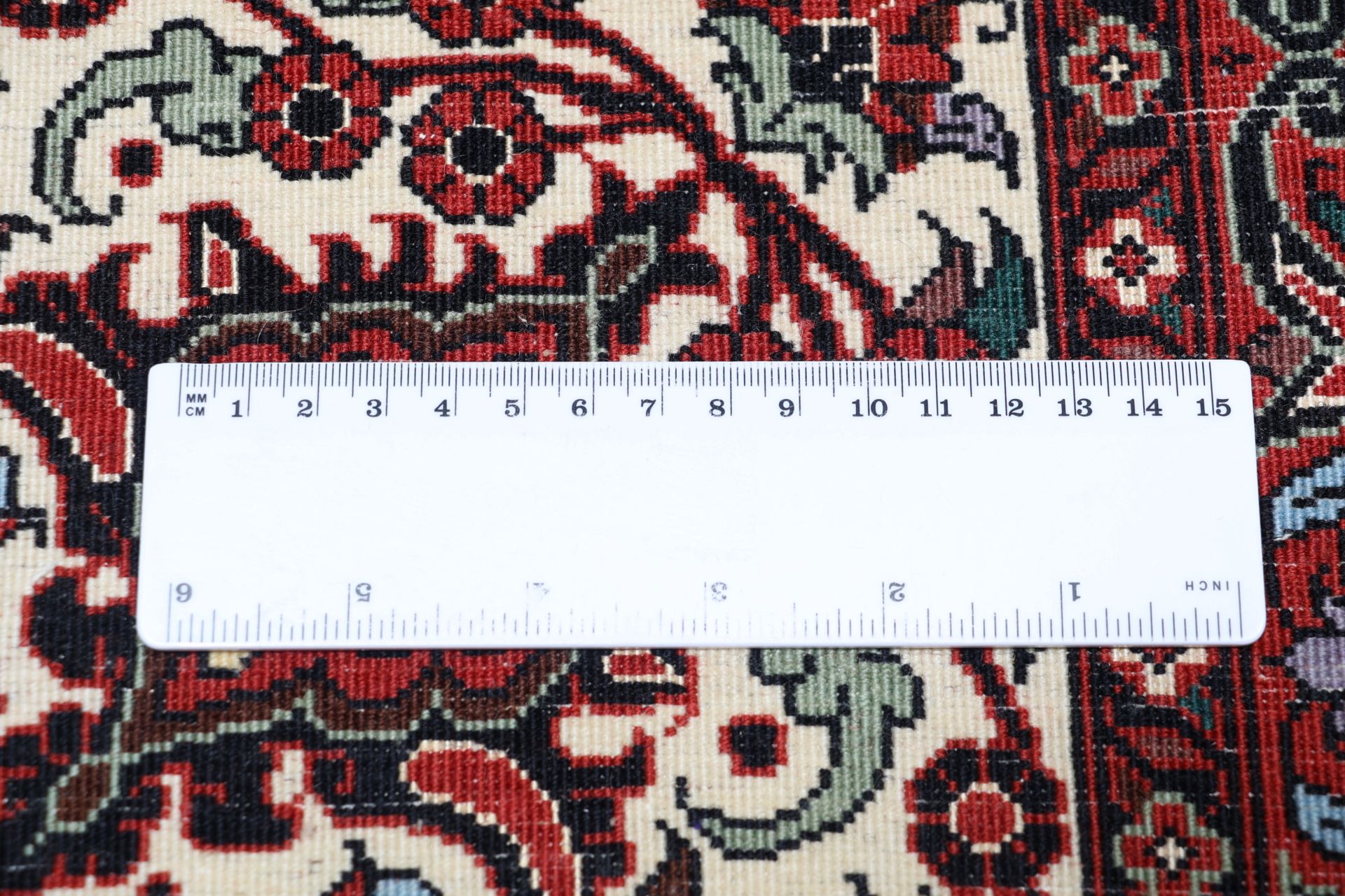 Handgeknüpfter Bijar Perserteppich, 256 × 345 cm, Wolle & Seide