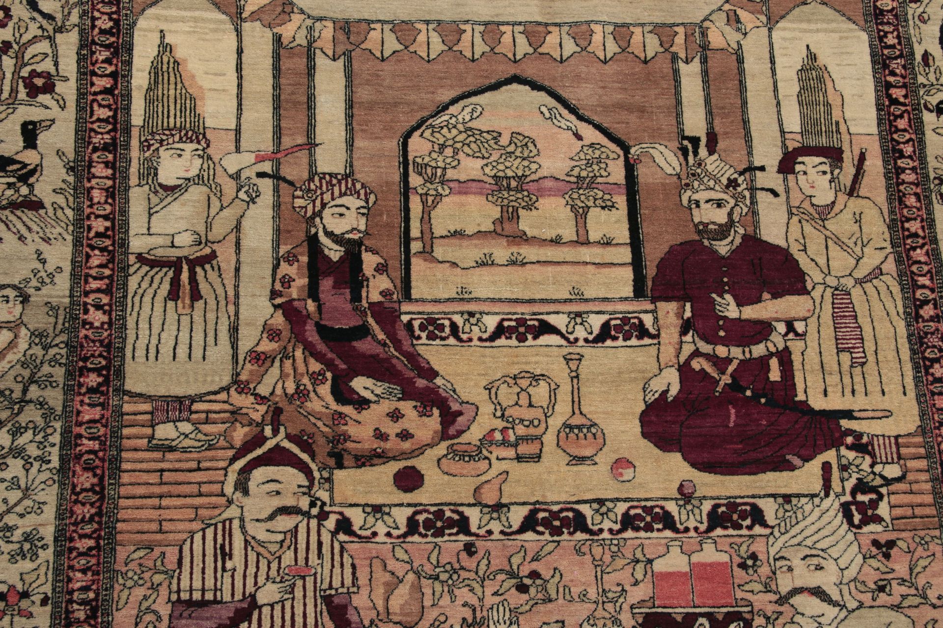 Handgeknüpfter Kashan Perserteppich 143 × 195 cm