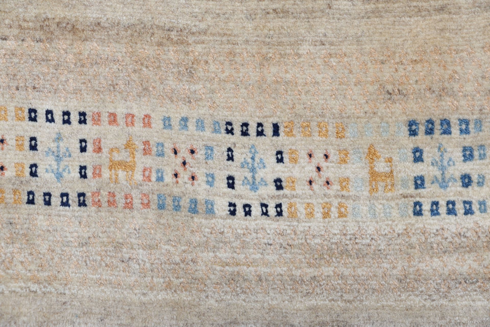 Handgeknüpfter Gabbeh Perserteppich, 205 × 385 cm