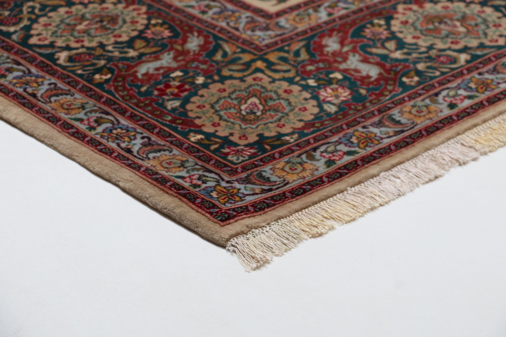 perserteppich-tabriz-258-x-334-cm-schurwolle-seide-handgeknupft-5 Handgeknüpfter Täbriz Perserteppich, 258 × 334 cm, Wolle & Seide