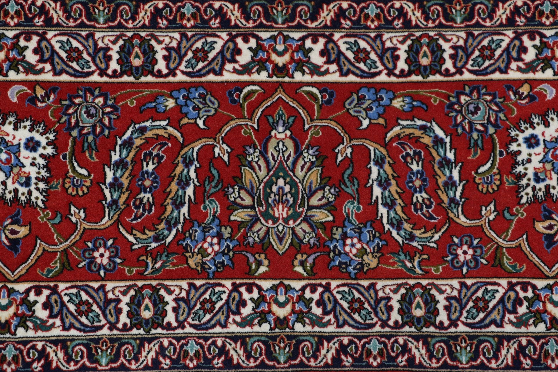 Handgeknüpfter Isfahan Perserteppich, 254 × 360 cm, Wolle