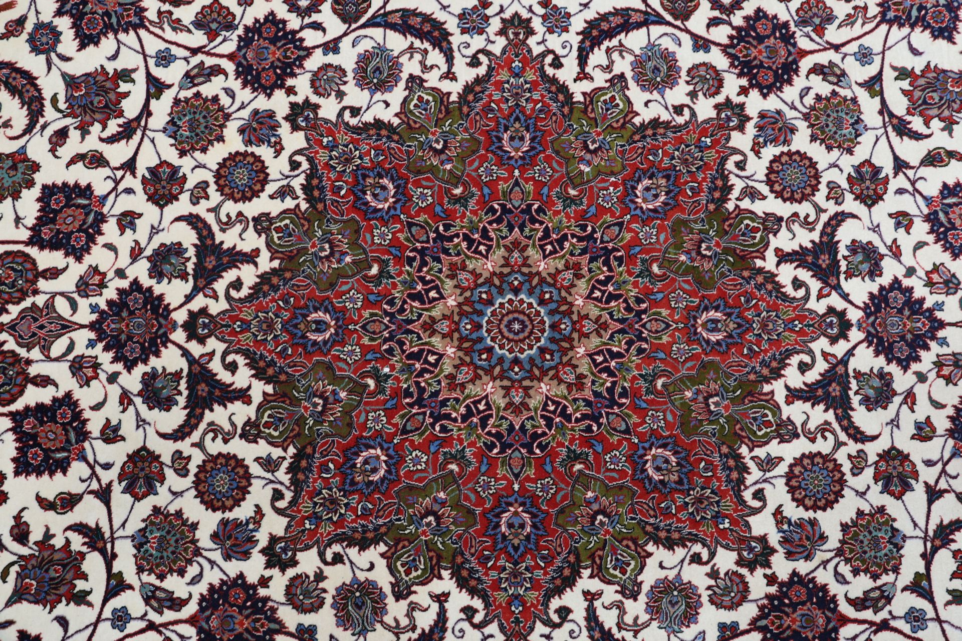 Handgeknüpfter Isfahan Perserteppich, 254 × 360 cm, Wolle