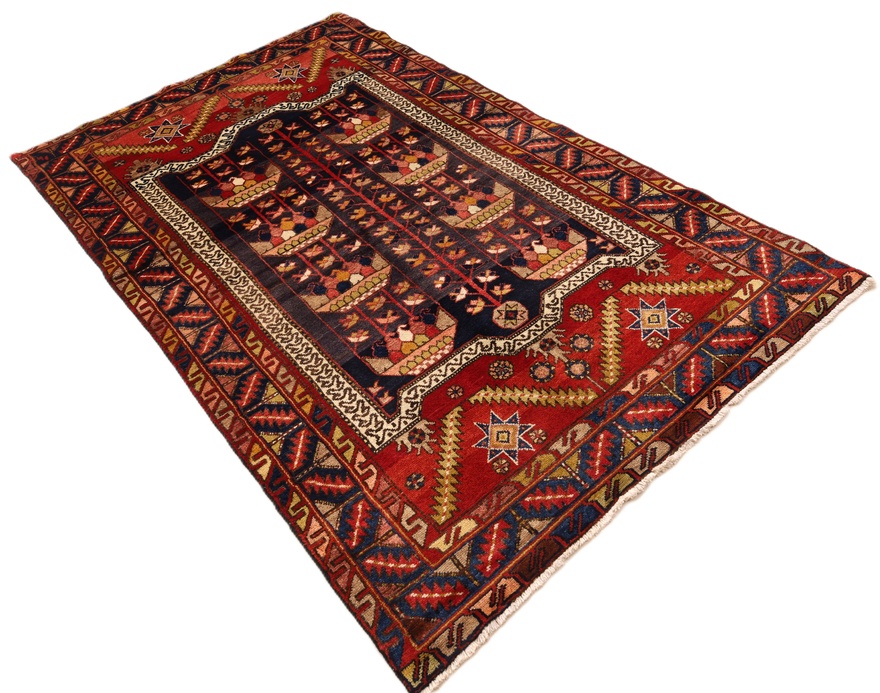 Antiker Perserteppich, 220 × 131 cm, Wolle