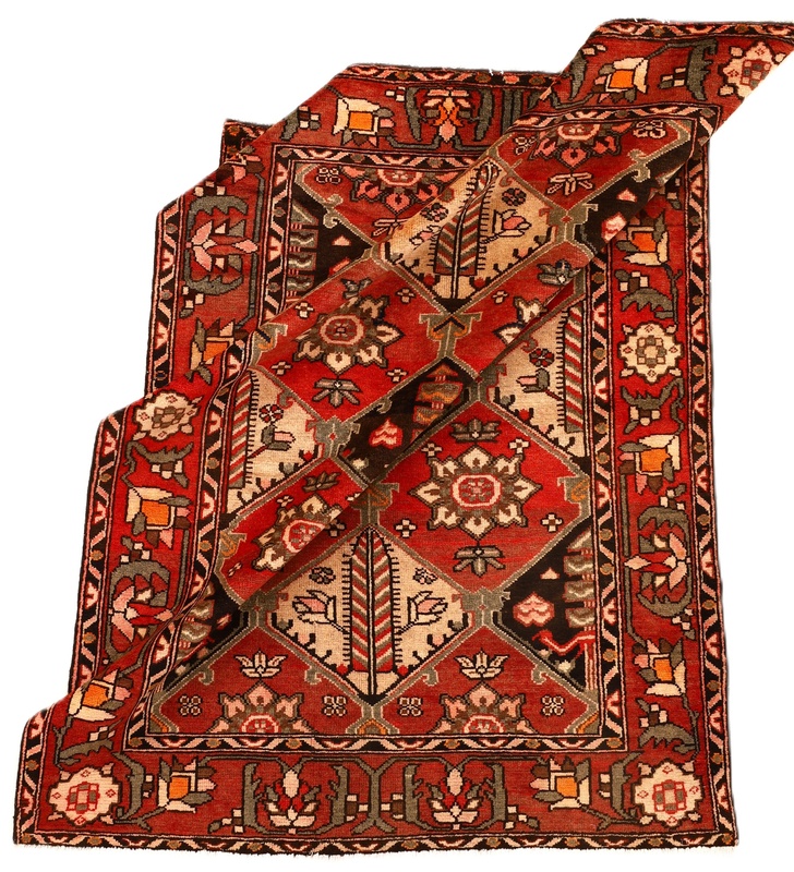 Bakhtiari Perserteppich 200 × 158 cm aus Wolle, handgeknüpft
