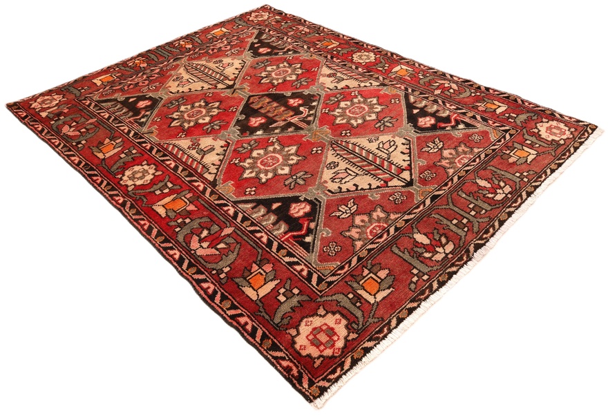 Bakhtiari Perserteppich 200 × 158 cm aus Wolle, handgeknüpft