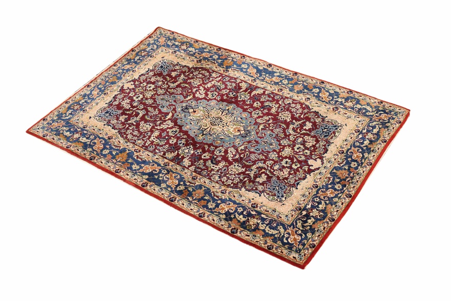 perserteppich-isfahan-171-x-110-cm-wolle-seide-handgeknupft-3 Handgeknüpfter Isfahan Perserteppich, 171 × 110 cm, Wolle & Seide