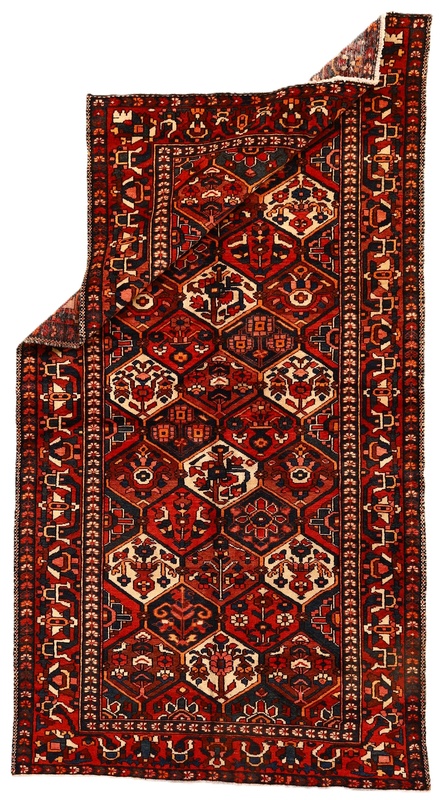 Bakhtiari Perserteppich 302 × 160 cm aus Wolle, handgeknüpft