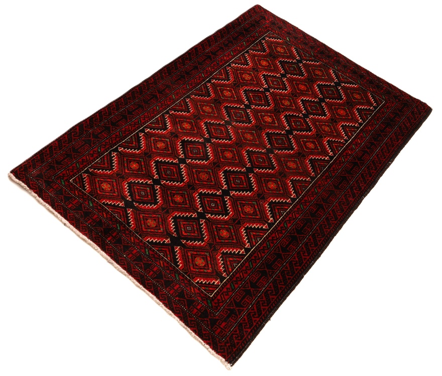 Baluch Perserteppich 105 × 70 cm aus Wolle, handgeknüpft