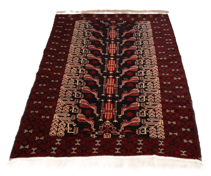 Baluch Perserteppich 140 × 104 cm aus Wolle, handgeknüpft