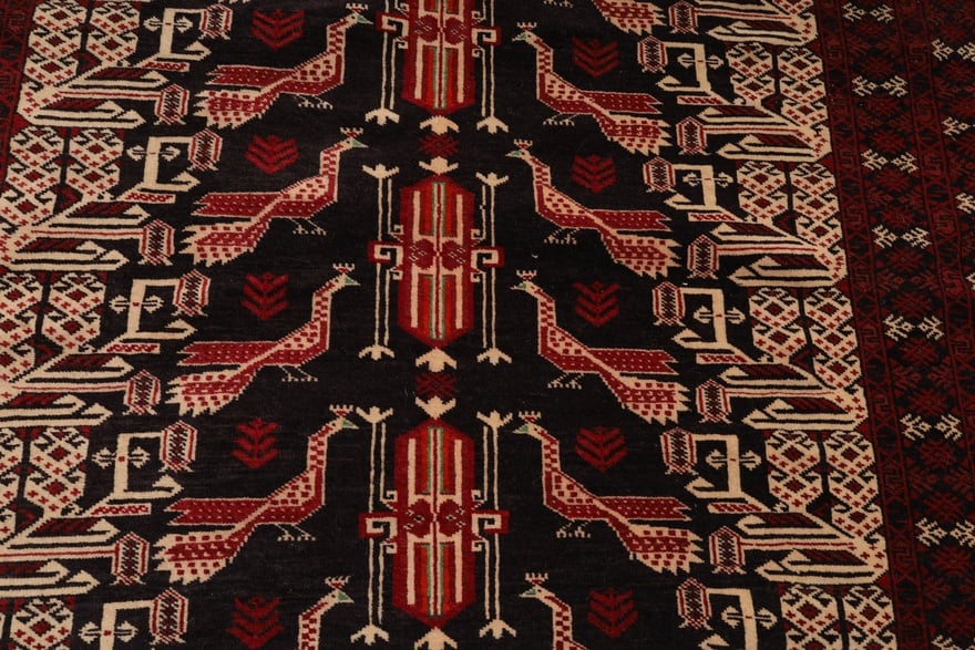 Baluch Perserteppich 140 × 104 cm aus Wolle, handgeknüpft