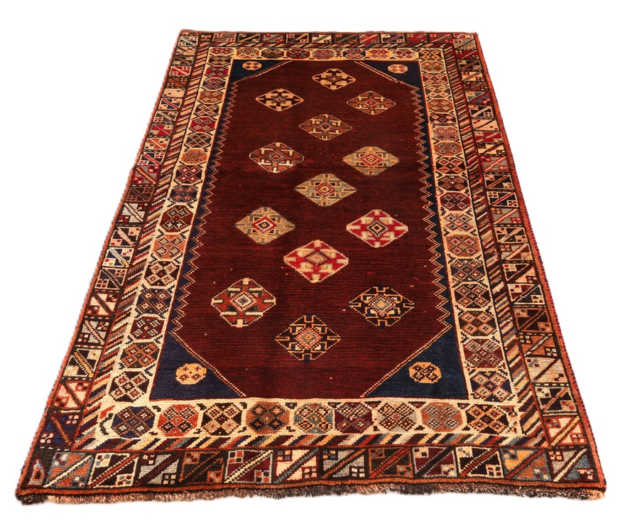 Handgeknüpfter Qashqai Perserteppich 200 × 122 cm