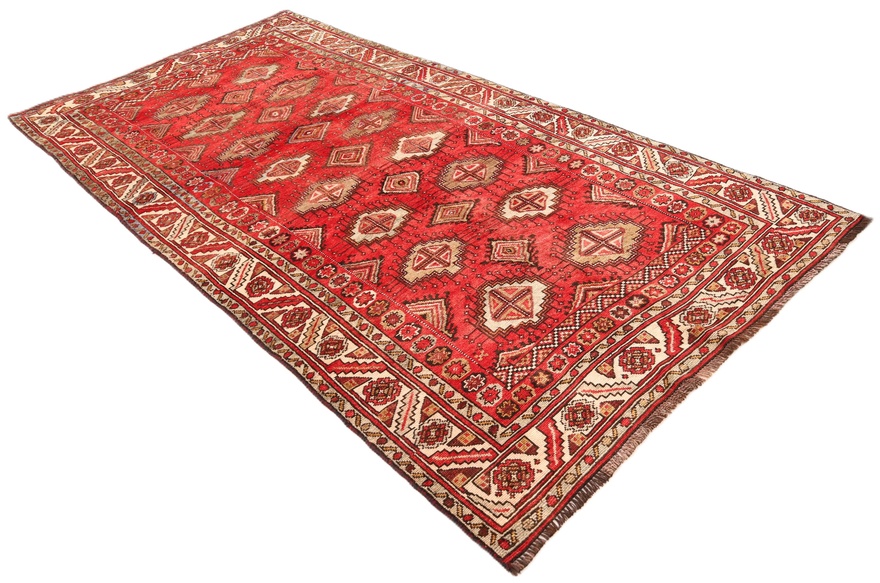 Handgeknüpfter Perserteppich 298 × 140 cm