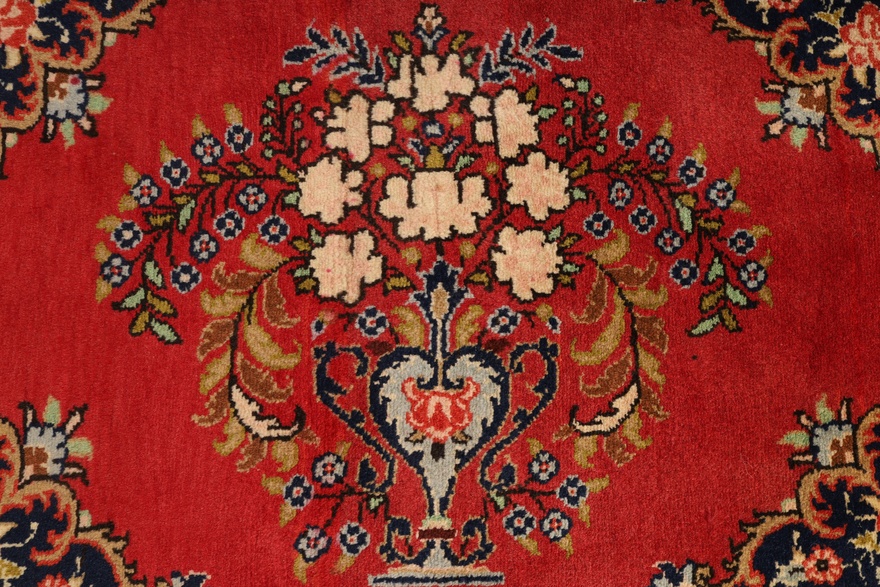 Hamadan Perserteppich 106 × 79 cm aus Wolle, handgeknüpft
