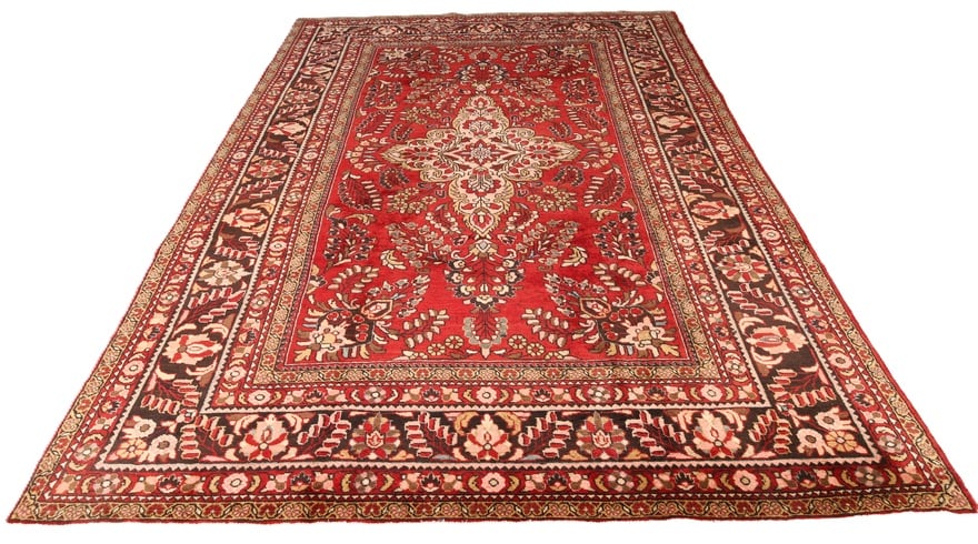 perserteppich-334-x-228-cm-wolle-handgeknupft-rot-orange-2 Handgeknüpfter Lilian Perserteppich 334 × 228 cm