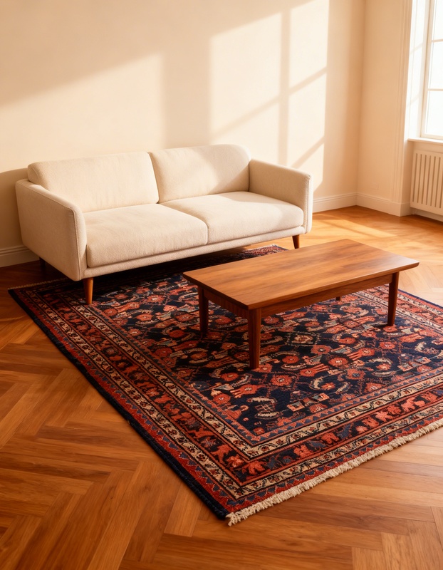Perserteppich 208 × 150 cm aus Wolle, handgeknüpft