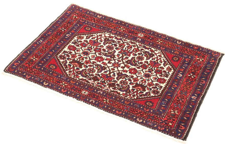 Handgeknüpfter Perserteppich, 107 × 70 cm, Wolle