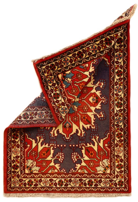 Handgeknüpfter Perserteppich, 118 × 75 cm, Wolle
