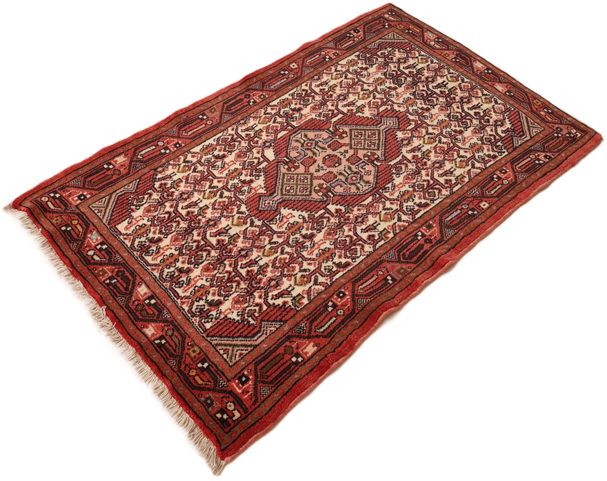 Handgeknüpfter Perserteppich, 145 × 88 cm, Wolle