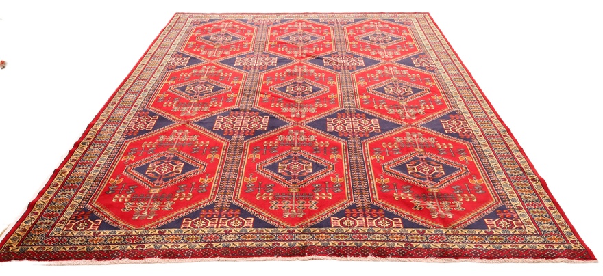 Turkmen Perserteppich aus Iran, 385 × 300 cm