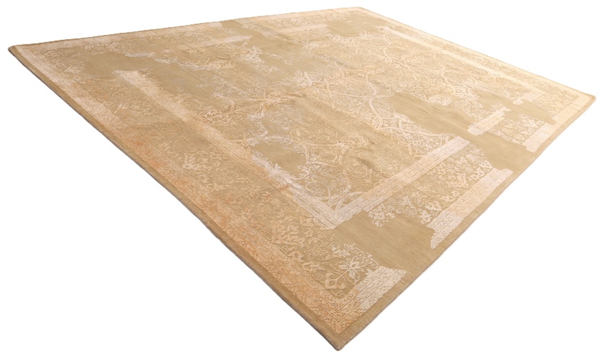 orientteppich-413-x-308-cm-wolle-handgeknupft-rot-orange Handgeknüpfter Orientteppich 413 × 308 cm