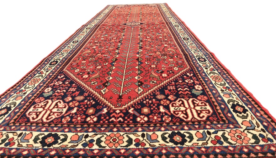 Perserteppich aus Iran, 296 × 97 cm