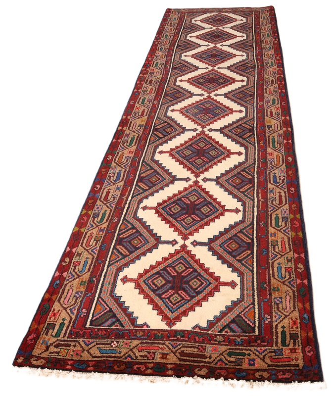 Handgeknüpfter Perserteppich 306 × 86 cm