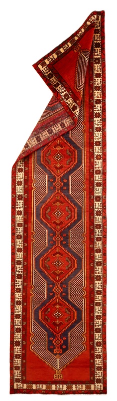 Ardebil Perserteppich aus Iran, 406 × 101 cm