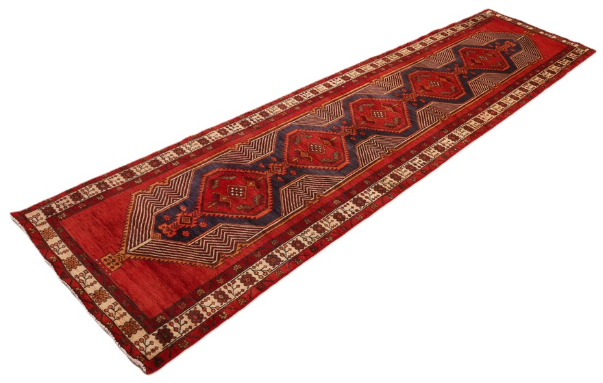 Ardebil Perserteppich aus Iran, 406 × 101 cm