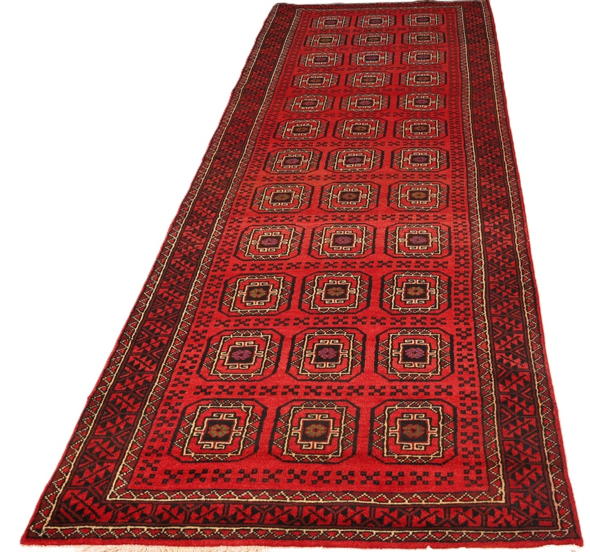 Handgeknüpfter Baluch Perserteppich 300 × 105 cm