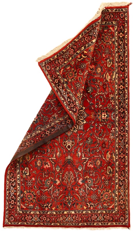 perserteppich-210-x-111-cm-wolle-handgeknupft-rot-orange Handgeknüpfter Bijar Perserteppich 210 × 111 cm
